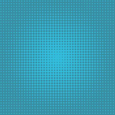 Çemberlerden oluşan hafif BLUE vektör çizimi. İşiniz için noktalı gradyan tasarımı. Renkli benekli yarım ton biçiminde yaratıcı geometrik arkaplan.