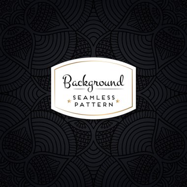 Mandalalar ile etnik çiçek seamless modeli