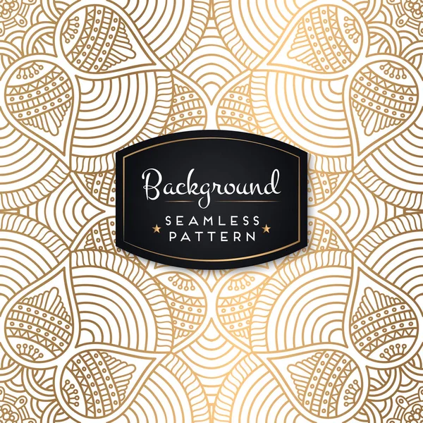 Mandalalar ile etnik çiçek seamless modeli