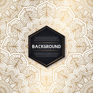 Mandalalar ile etnik çiçek seamless modeli