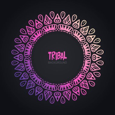 Vektör Hintli Mandala