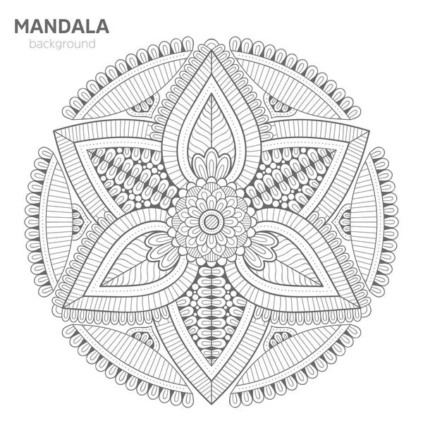 Vektorindisches Mandala — Stockvektor