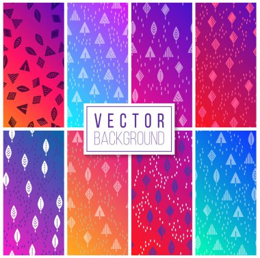 Koleksiyon etnik çiçek seamless modeli mandalalar ile