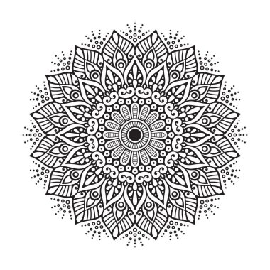 Vektör Hintli Mandala