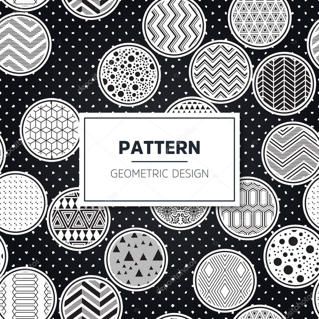 Ethnic floral seamless pattern with mandalas