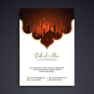 Ramazan kareem tebrik kartı tasarımı ile mandala