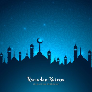 Ramazan kareem tebrik kartı tasarımı ile mandala