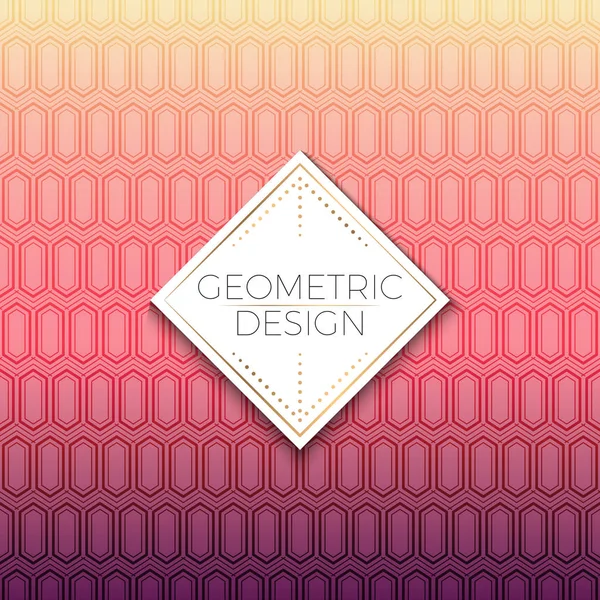 Abstraktes geometrisches Muster — Stockvektor