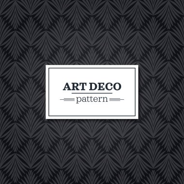 Şık art deco stil süsleme ölçekler