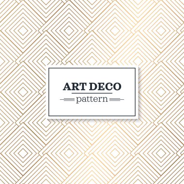 Şık art deco stil süsleme ölçekler