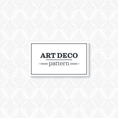 Şık art deco stil süsleme ölçekler