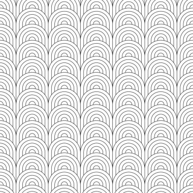 Şık art deco stil süsleme ölçekler