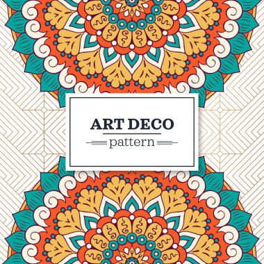 Vektör Hint Mandala arka plan