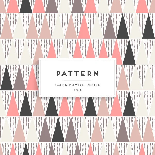 Scandinavian floral seamless pattern — Stock Vector