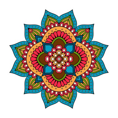 Vektör Hintli Mandala