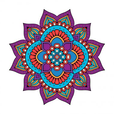 Vektör Hintli Mandala