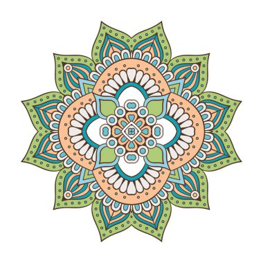 Vektör Hintli Mandala