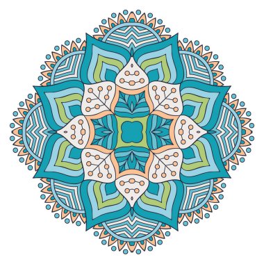 Vektör Hintli Mandala