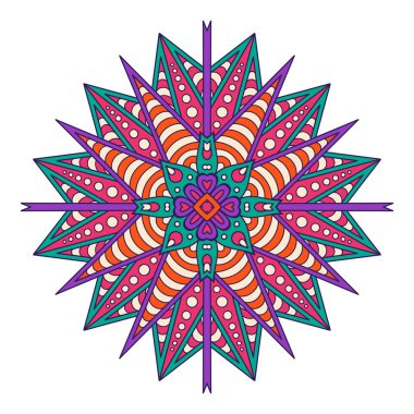 Vektör Hintli Mandala