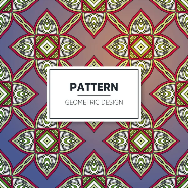 Seamless mandala islamic pattern. Vintage elements — Stock Vector