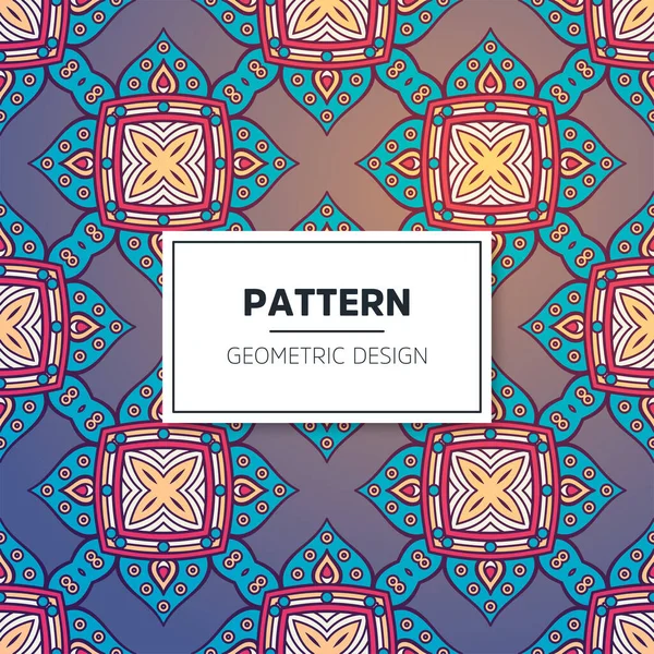 Mandala sans couture motif islamique. Éléments vintage — Image vectorielle