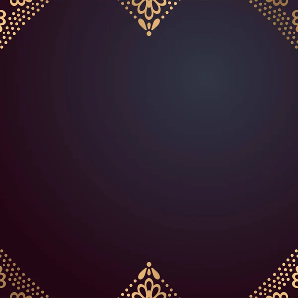 Fond d'or avec mandala — Image vectorielle