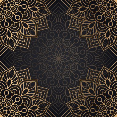 Lüks dekoratif mandala tasarım arka planı