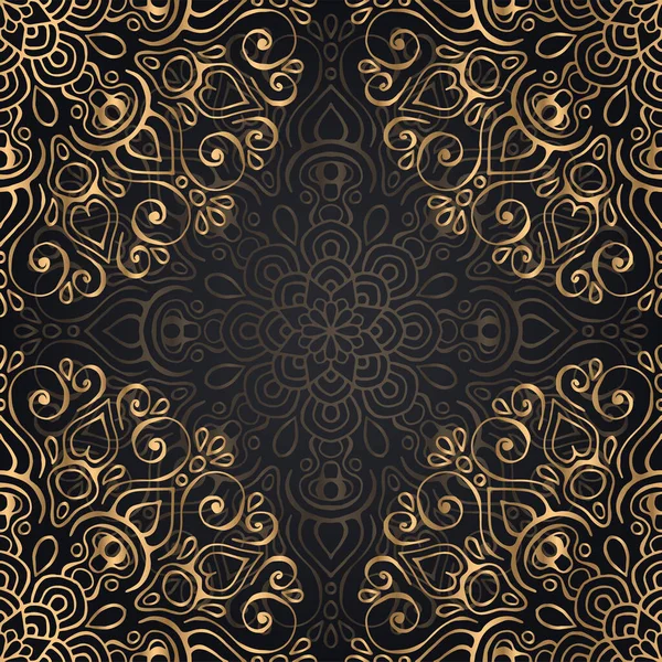 Fondo de diseño de mandala ornamental de lujo — Vector de stock