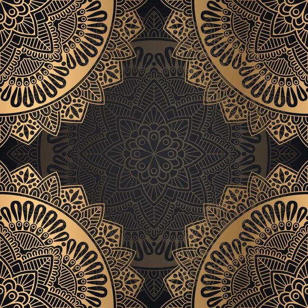 Fondo de diseño de mandala ornamental de lujo — Vector de stock