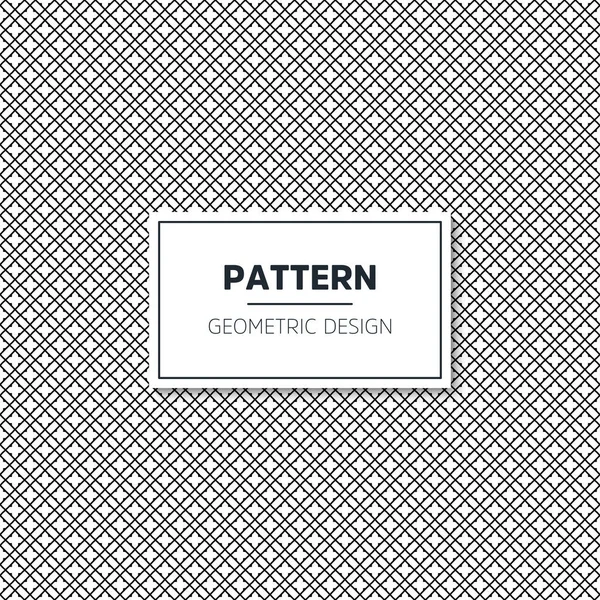 Seamless geometric black and white pattern — Stock Vector