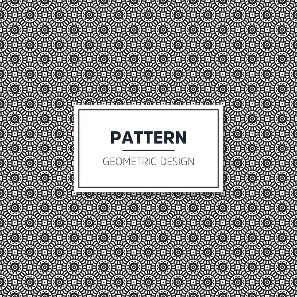 Seamless geometric black and white pattern — Stock Vector