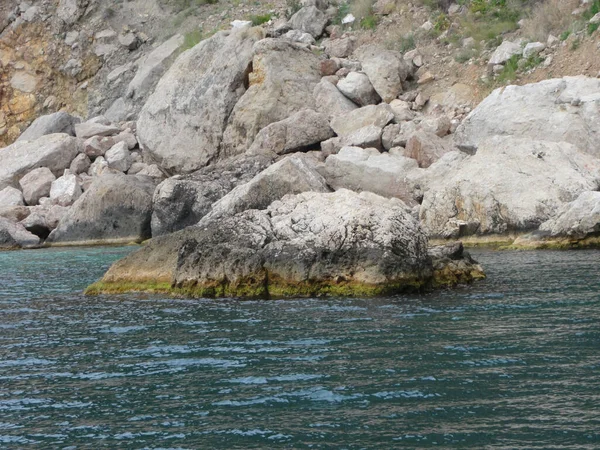 Svarta Havet Krims Sydkust Utmärkt Plats För Avkoppling Och Med — Stockfoto