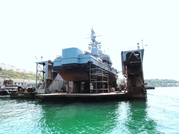 Морські Човни Рятувальні Шлюпки Морські Човни Переремонт Завантаження Shis Sea — стокове фото