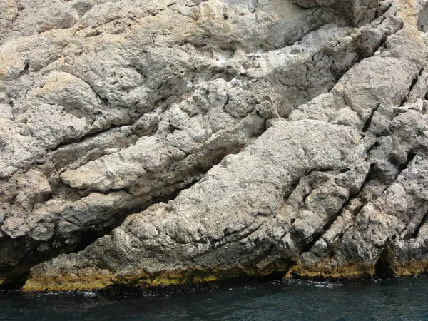 Karadeniz Kırım Güney Sahilleri Çocuklarla Rahatlamak Dinlenmek Için Harika Bir — Stok fotoğraf