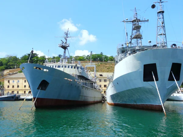 Bateaux Mer Canots Sauvetage Voiliers Réparation Chargement Des Navires Sea — Photo