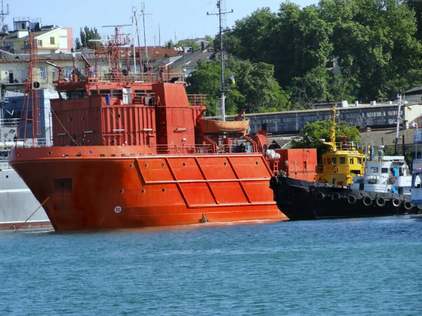 Barcos Mar Botes Salvavidas Veleros Reparación Carga Navios Sea Submarine —  Fotos de Stock
