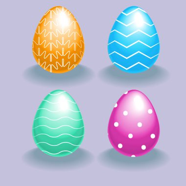 Bahar tatili paskalya yumurtaları. Eps 10