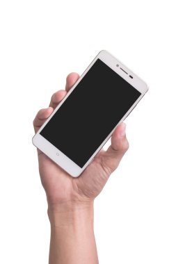 adam elini tutun smartphone