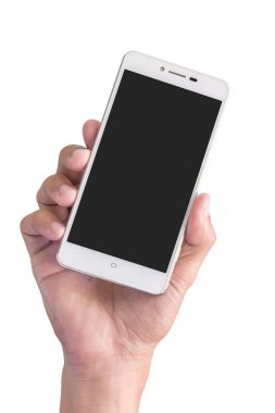 adam elini tutun smartphone