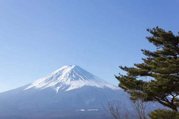 Monte Fuji no lago Kawaguchiko no inverno — Fotografia de Stock