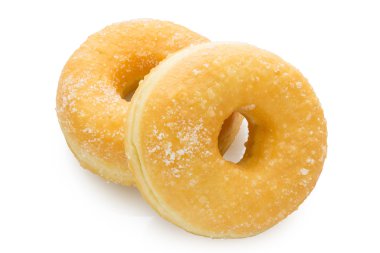 ev yapımı çörek beyaz arka plan üzerinde izole 