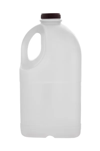 gallon milk bottle plastic containers on white