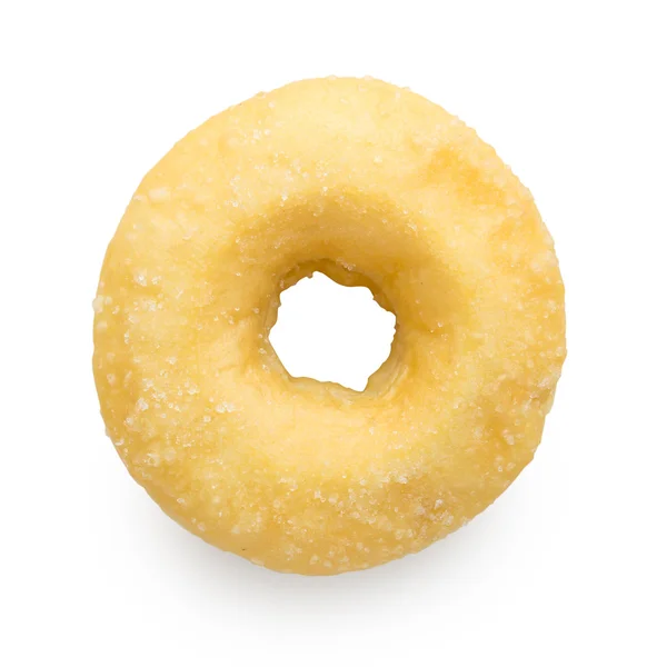 Donut caseiro isolado no fundo branco — Fotografia de Stock