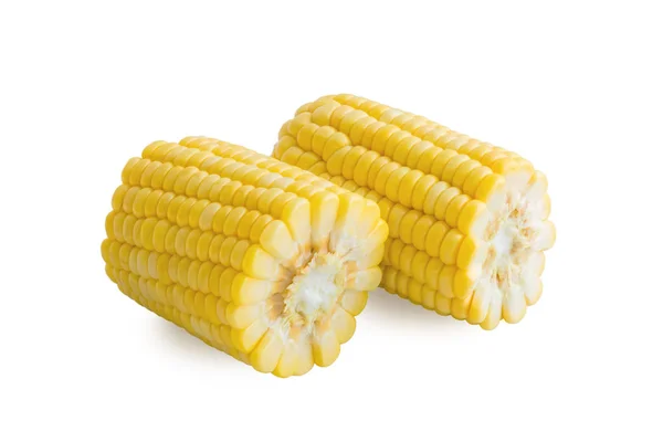 Свіжа кукурудза на білому — стокове фото