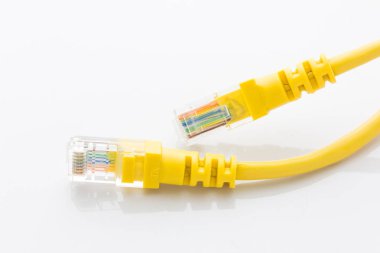 Sarı Rj45 prizler atış kapatmak