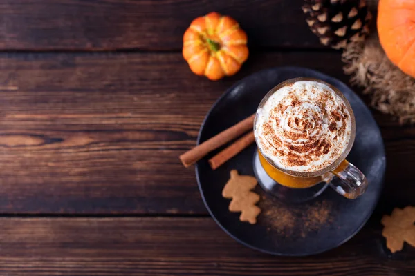 Pumpkin smoothie and spice latte.