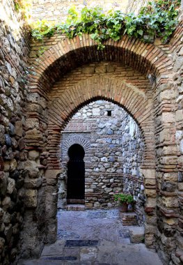 Looking through old stone Arch-ways in Spain