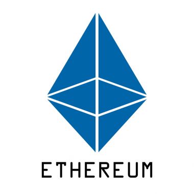 Cryptocurrency ethereum paralar. Vektör çizim Cryptocurrency incelemesi kavramı.