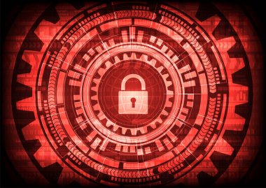 Soyut Malware Ransomware virüs şifrelenmiş dosyaları tuş takımı dünya ikili bit arka plan ile. Vektör çizim siber suçlar ve siber güvenlik kavramı.