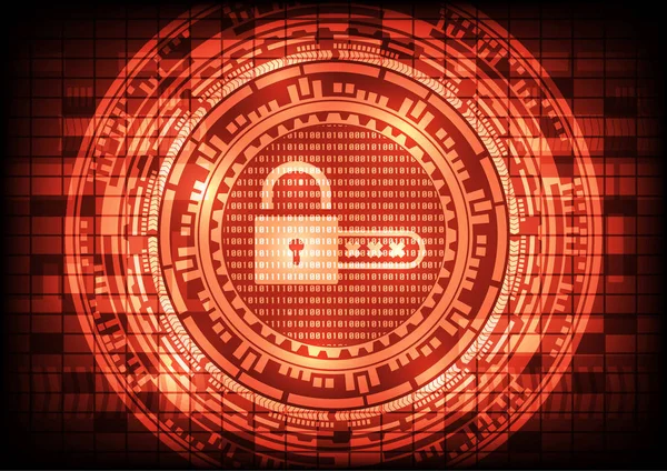 Malware Ransomware virus gecodeerde bestanden en Toon sleutel hangslot met code op binaire code en versnelling achtergrond. Vector illustratie cybercriminaliteit en cyber security concept. — Stockvector